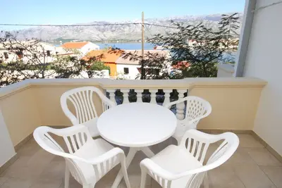 Image de Appartement d'une chambre avec la terrasse et la vue sur le mer Vinjerac, Zadar (A-3248-a)