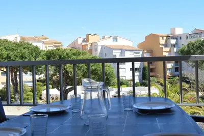 Image de Cap d'Agde: Studio cabine 4 pers, piscine, plage Ă 600m, parking