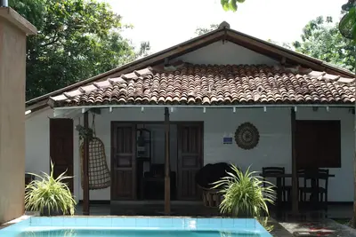 Image de Villa indépendante avec piscine et belle vue sur le lagon, à 50m de la plage