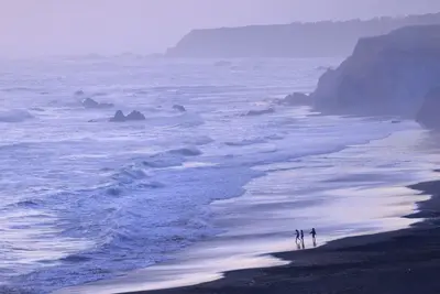 Image de Une vue imprenable sur la côte de Mendocino; Plage, bain à remous