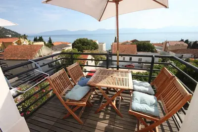 Image de Appartement de deux chambres avec le balcon et la vue sur le mer Gradac, Makarska (A-6661-b)