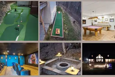 Image de 6br \"Wildlife Manor\", Vues sur la montagne, Bain à remous, Forfait Theatre w Nfl, Billard, Ping Pong!