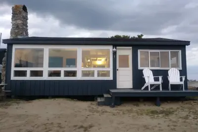 Image de Driftwood Oceanfront Cottage Ă Popham Beach Vues spectaculaires de chaque chambre