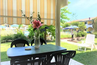 Profitez du soleil depuis le jardin de notre appartement!