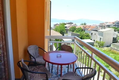 Image de Appartement d'une chambre avec le balcon et la vue sur le mer Gradac, Makarska (A-13681-e)