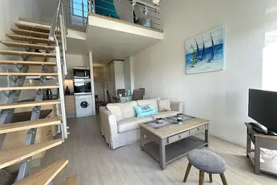 Image de Appartement avec mezzanine, piscine et parking - proche plage et clubs sportifs à La Baule