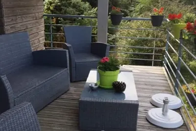 Image de Gite avec jardin, vue panoramique sur la mer et wifi fibre
