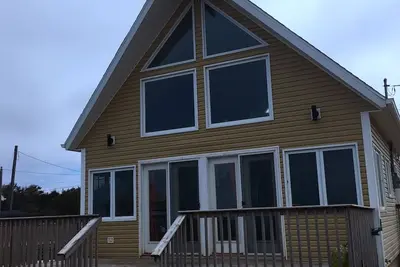 Image de Magnifique, bord de mer, chalet avec vue spectaculaire sur le coucher du soleil et miles de plage à errer