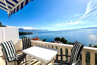 Image de Appartement de deux chambres avec la terrasse et la vue sur le mer Puntinak, Brac (A-718-b)