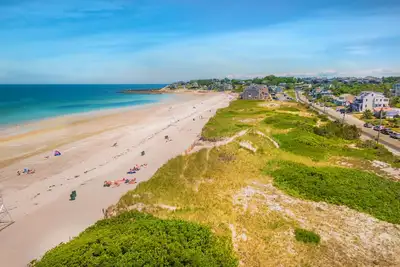 Image de Vue imprenable sur la plage depuis Over the Dunes sur White Horse Beach