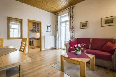 Image de Wohnung Listsee: Zwei-Zimmer-Nichtraucher-Wohnung für 1- 3 Personen mit großem glasüberdachtem Balkon