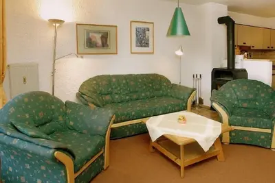 Image de Ferienwohnung -2/1294- (70qm), Terrasse, Küchenzeile, Holzofen, 2 Schlafzimmer und 1 Wohnzimmer, max 5 Pers, Wlan