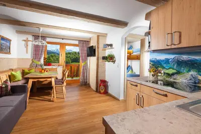 Image de Ferienwohnung Panoramablick, 1-4 Personen, 45 qm, Dusche/Wc, West-Ost-Balkon, Sat Tv, W-Lan, 2 Schlafzimmer