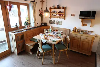 Image de Ferienwohnung \"Watzmann\" für 1-3 Pers. , ca. 35 m², 1 Schlafzimmer, Wohnraum, Küche, Balkon