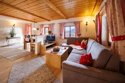 Image de Ferienwohnung Alm-Stüberl - (65 qm) - Balkon, 2 sep. Schlafzimmer, max. 4 Pers.