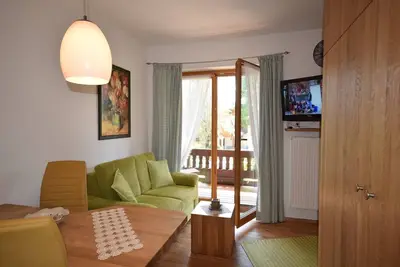 Image de 3. Fewo Hochlerch, 28 qm, 1-2 Pers. , 1 Schlafzimmer, 1 Wohnküche, Süd-Balkon