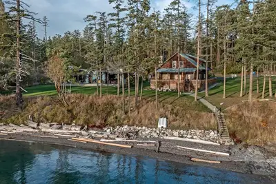 Image de Plage PRIVÉE Du CÔTÉ Ouest De L'ÎLE De San Juan! ! Plage De La Baie Ouverte