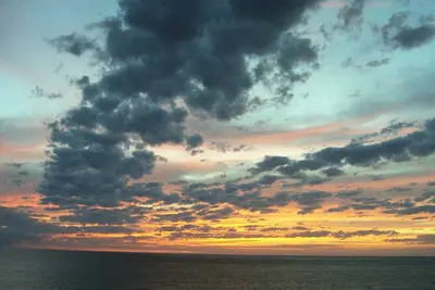 Image de Vue sur le lac Michigan, couchers de soleil spectaculaires!