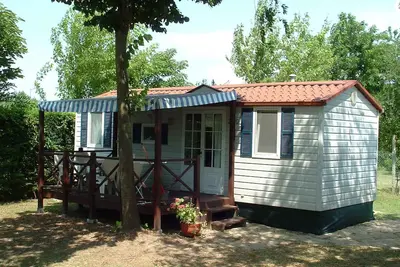 Maison mobile avec accès à Internet et de la climatisation