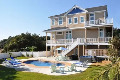 Image de Barefoot At The Banks: 5 Br / 4 Ba maison Corolla, pour 13 personnes