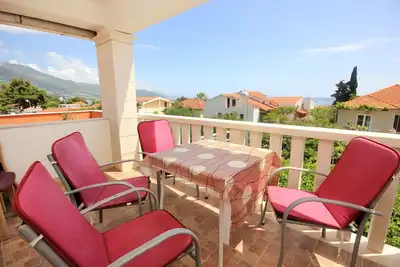 Image de Appartement d'une chambre avec la terrasse et la vue sur le mer Orebic, Peljesac (A-10088-a)