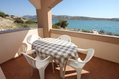 Image de Appartement de deux chambres prés de la plage Kustici, Pag (A-6376-e)