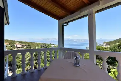 Image de Appartement d'une chambre avec la terrasse et la vue sur le mer Baie Zaraće (Gdinj), Hvar (A-4597-e)