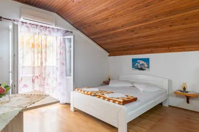 Image de Garçonnière avec le balcon Baie Vela Stiniva, Hvar (As-14511-c)