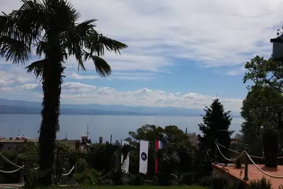 Image de Villa Allegra in Lovran, Appartement Basique 101, Terrasse-Vue mer