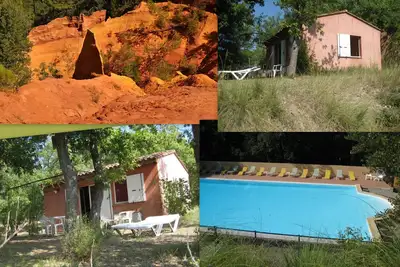 Image de Bienvenue. Gite des Ocres 4 pers Calme piscine Wifi, rando animal & week ok