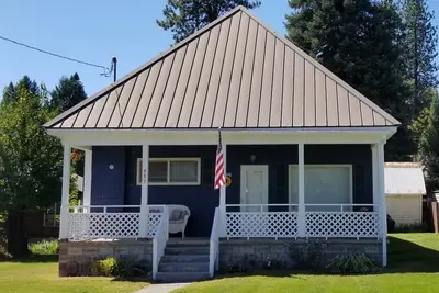 Image de La maison de montagne au pied du mont Shasta
