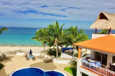 Image de Premier étage. Maison de plage. Plage privée. À côté de Chankanaab. Ca. Wifi gratuit. Gril