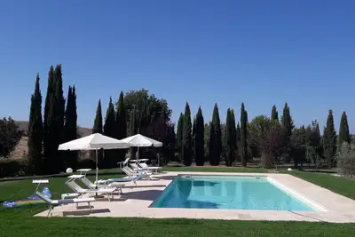 Image de Maison de vacances San Pierino -Capanna. . vacances en famille à 15 minutes de Sienne!