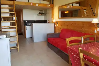 Image de Studio confortable pour 5 pers avec balcon Ă Arc 2000