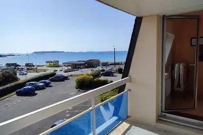Appartement vue mer, à 50m plage Trestel en Trévou Tréguigne 22260