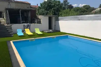 Image de - Maison au calme à la campagne, piscine privée 50m² 10x5 et Potager
