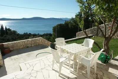 Image de Appartement d'une chambre avec la terrasse et la vue sur le mer Sladenovici, Dubrovnik (A-2162-a)
