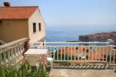 Image de Appartement d'une chambre avec la terrasse et la vue sur le mer Dubrovnik (A-9099-a)