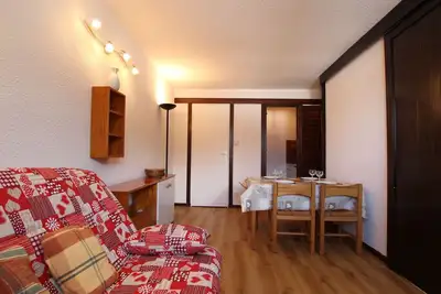 Image de Studio coin nuit 4 pers, balcon sud-ouest, Serre-Chevalier