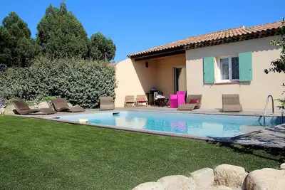 Image de Villa de charme | Plage à 10 mn à pied | Piscine privée chauffée | Clim. Wi-Fi