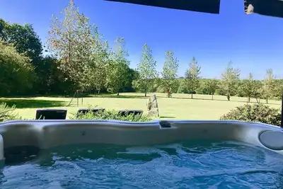 Image de ❤️Rare : Villa****Golf privé, Spa Sauna Cheminée Piano Vélos, la plage à pied