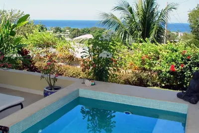 Image de luxury apartment with plunge pool, (sole use) terrace and sea views