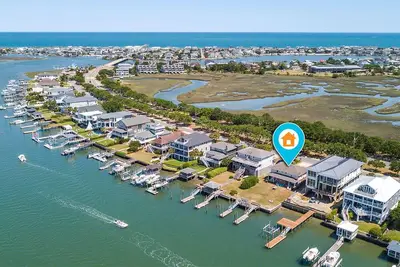 Image de Beau duplex à droite sur la voie navigable Intracoastal