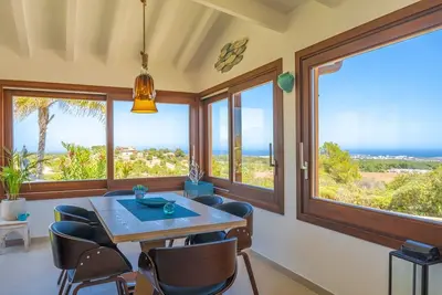 Image de Belle maison de campagne avec vue panoramique sur Porto Colom et ses environs