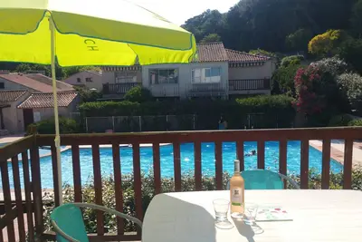 Image de Appartement 2 pièces Résidence Provençale Piscine Parking Clim Wifi 2 km Mer