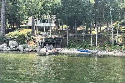 Image de Lac Sebago. . . charmant chalet de 2 chambres au bord de l'eau. Quai, amarrage et couchers de soleil