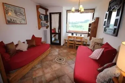 Image de Studio cabine rénové 4/5 pers, vue pistes, Les Saisies