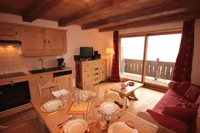 Image de Appartement confortable aux Saisies - 4/6 pers, 38m², sud, balcon