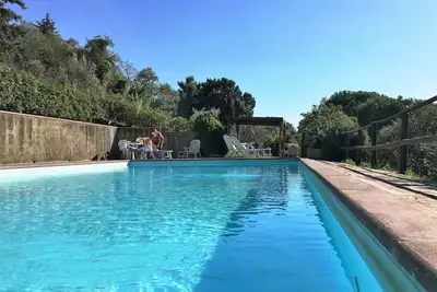 Image de Casa Bianca Villa piscine avec vue mer, jardin clôturé, barbecue