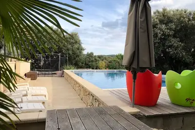 Image de Villa 180 m2 sur 1400 m2 clos, clim, piscine 5x10 au calme, proche Montpellier